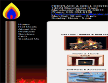 Tablet Screenshot of fireplaceandgrillcenter.com
